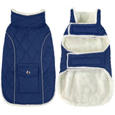Malier dog winter coat front view with secure fit for chilly walks