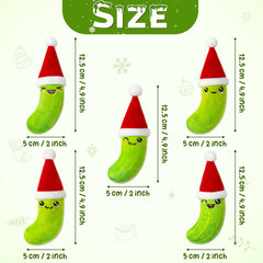 MALLMALL6 catnip toy Santa hat pickle image 2 boosts chasing and kicking fun