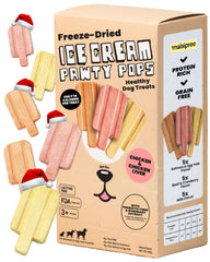 MalsiPree packaging for freeze-dried ice cream pops with gift-ready presentation