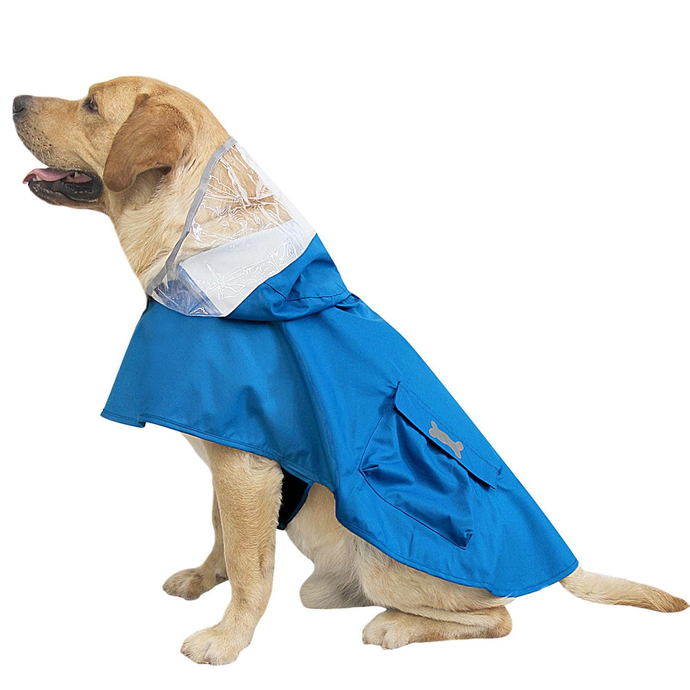 MAMORE dog raincoat back view keeps your dog dry