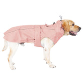 Mamore dog raincoat with waterproof outer fabric keeps your pup dry during light showers.