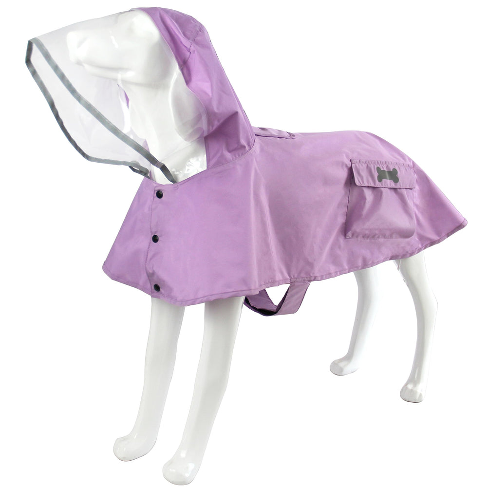 MAMORE Waterproof Dog Raincoat fabric closeup shows rain protection and breathability.
