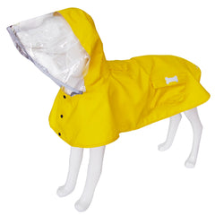 MAMORE waterproof dog raincoat front view, lightweight protection for rainy walks