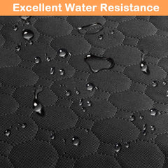 Mancro 600D waterproof fabric close-up shows rugged protection against spills.