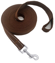 MANDAO nylon training leash 100ft reflective for safe long-range walks.