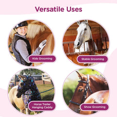 MANE & STABLE removable base panel simplifies cleaning after grooming sessions.