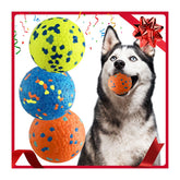 Mankoda dog balls 3in durable teething textures soothe gums during chewing