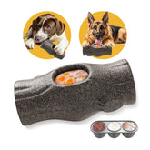Mankoda dog frozen treat toy stump closeup shows safe chew material for big dogs