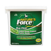 Manna Pro Nature's Force Bug Clear bucket 2lb illustrating a 60-day supply for natural pest control