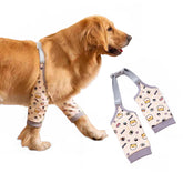 MANON ROSA dog elbow pad front view showing protective front leg sleeve