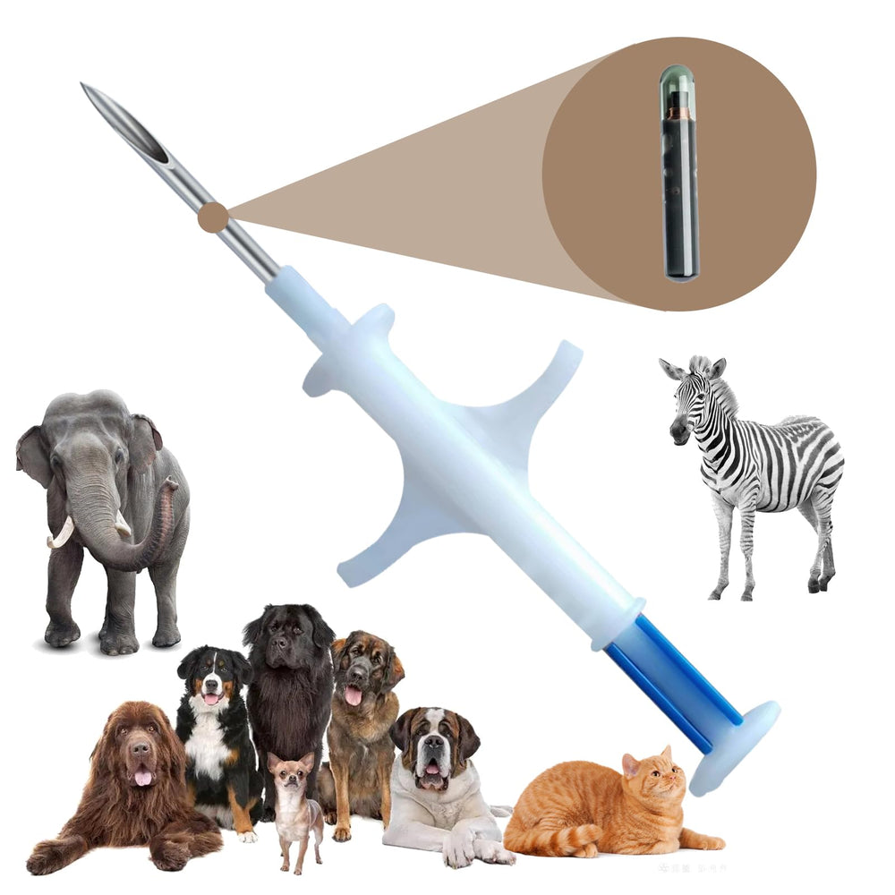 Manruta Animal ID microchip on the back of the neck for easy implantation