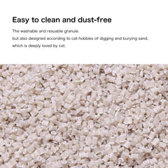 MAOMIDA granules sink not floating image illustrating sinking behavior for easier cleaning.