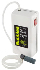 Marine Metal Bubbles Air Pump portable battery-powered design supports on-the-go bait care.