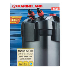 Marineland Magniflow 220 GPH front view for clear water and easy maintenance.