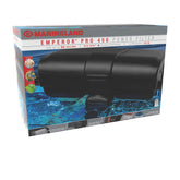 Marineland Penguin PRO Power Filter front view highlights compact design for clean water in aquariums.