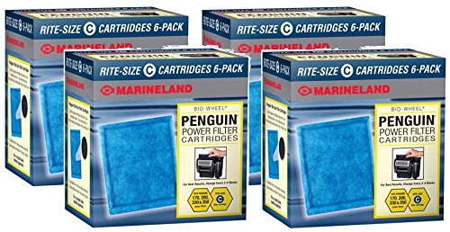 Marineland Rite-Size Cartridge C 24-pack ready for easy replacement and clear water.
