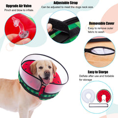 Mariyago inflatable collar with easy valve for quick inflation and removal