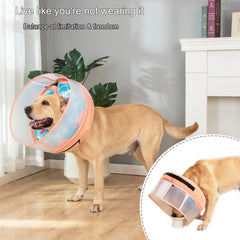 Mariyago inflatable-dog-cone-blue-anti-licking-area emphasises protection during activity