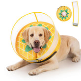 Mariyago inflatable dog cone pineapple outer cover extends anti-lick protection.