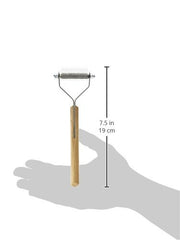Mars Coat King blunt dematting rake on dog coat closeup showing smooth finish