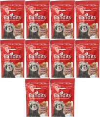 Marshall Bandits Ferret Treats Meaty Bacon closeup reveals tasty texture and aroma.