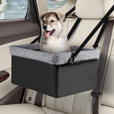 MARSLABO dog car seat offers elevated window view for small dogs during rides.