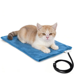 MARUNDA Pet Heating Pad setup image showing easy placement for pet comfort
