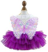 MaruPet fashion sweet puppy dress blingbling pink front view for party look