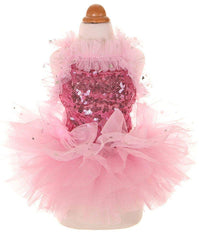 MaruPet fashion sweet puppy dress with blingbling, ideal for photoshoots and parties.