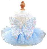 MaruPet fashion sweet puppy dress blingfront enhances festive party photos