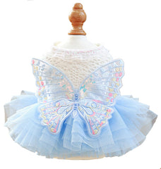 MaruPet fashion sweet puppy dress blingfront enhances festive party photos
