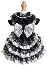 MaruPet fashion sweet puppy dress front view, ideal for special occasions.