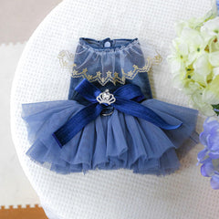 MaruPet lace trim and tutu effect on petite pup