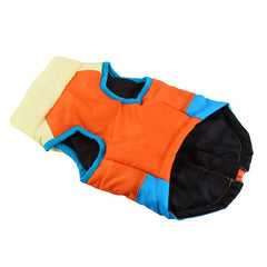MaruPet small-dog warm vest in blue aids chilly walks.