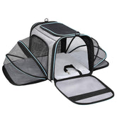 MASKEYON airline-approved pet carrier front entrance for easy travel access