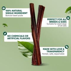 MASSTICK Bully Sticks long-lasting chew keeps dogs engaged and content