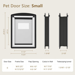 MAVRICFLEX cat door weatherproof seal blocks wind and rain