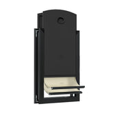 MAVRICPOWER aluminum dog door XL side view shows sturdy frame for large dogs.