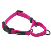 Max and Neo nylon martingale collar pink XS shown on a small dog for safe control