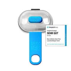 Max & Molly LED dog collar light front view boosts night visibility.