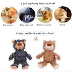 MAXBECK Indestructible bear design dog toy built for aggressive chewers.