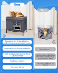 MAXCOM elevated-cat-shelter-legs keeps paws dry and away from damp ground