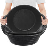 Maxdot rubber feed pan 3-piece set for versatile livestock feeding indoors and outdoors