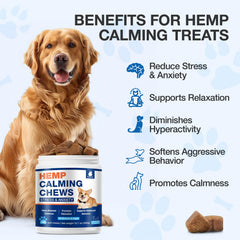 MaxHemp calming chews for dogs chicken treats ease daily anxiety