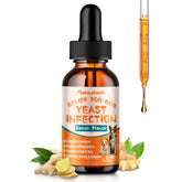 Maxhemphealth gotas para perros contra infección por levaduras, alivio del rascado.