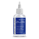 Maxi-Guard Zn4.5 Otic bottle pour shows easy daily ear care for pets