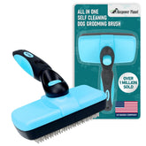 Maxpower Planet pet grooming brush dual-sided shows two sides for mats and deshedding