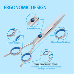 Maxshop dog grooming scissors kit comb for detangling before precision trimming.