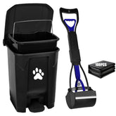 mayayaday outdoor dog poop trash can with lid keeps yard smelling fresh
