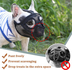 Mayerzon breathable mesh muzzle keeps dogs cool and comfortable